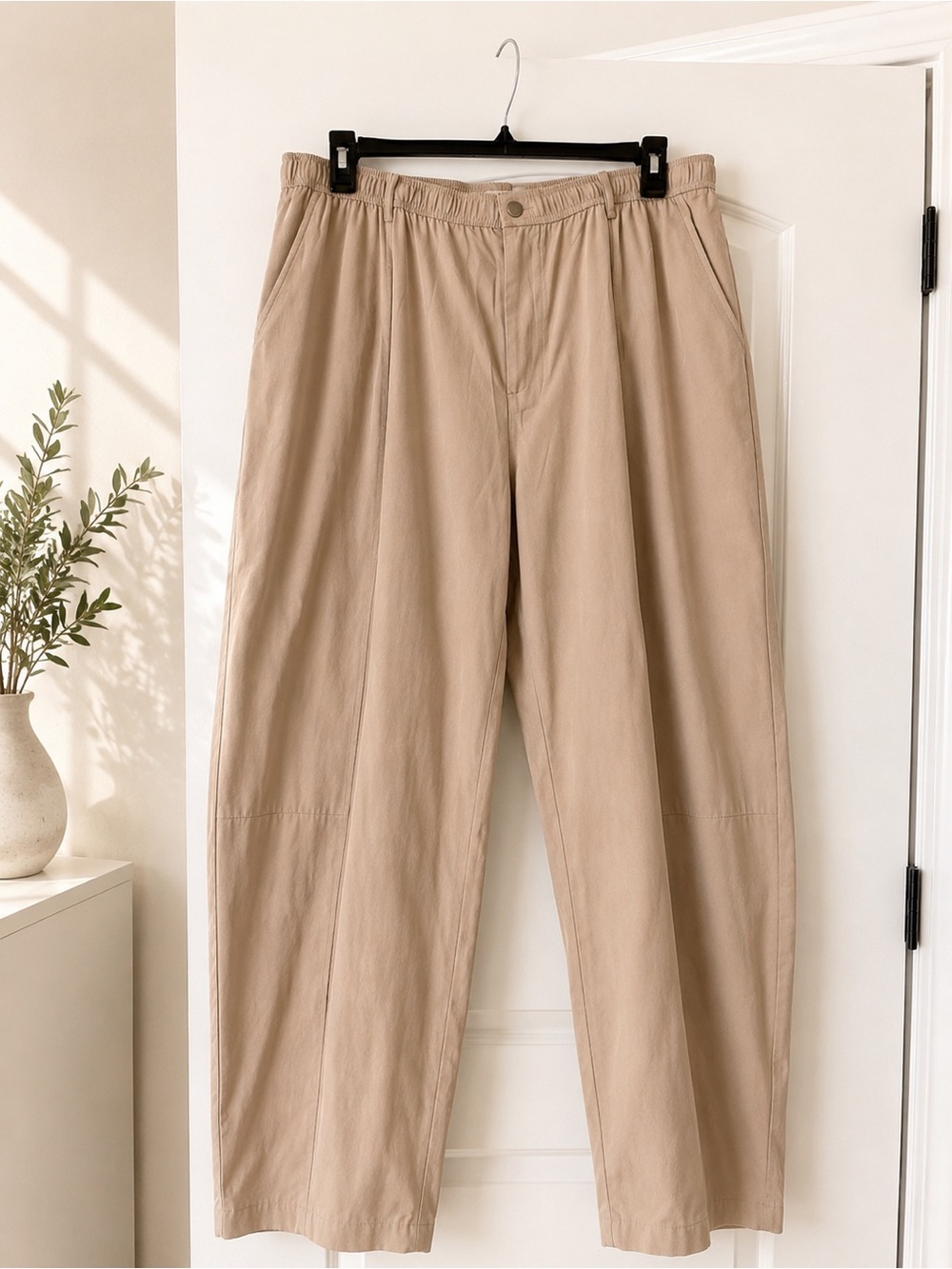 Fashion Nova Women's Tan Wide-Leg Trousers